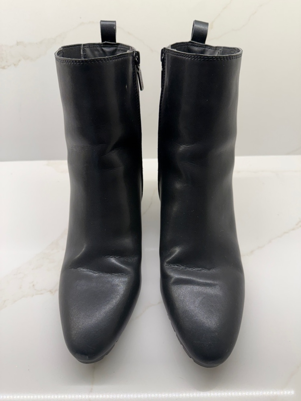 Blondo Black Wedge Ankle Booties